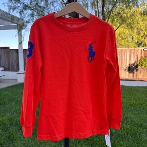 Polo Ralph Lauren Little Boys Long-Sleeve Big Pony Jersey T-Shirt size 6